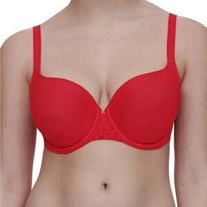 Chantelle 13FN0 Norah Sweetheart T-shirt bra red size 34H